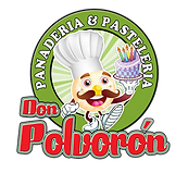 Don Polvorón logo: a cartoon baker in a chef's hat inside a green circle reading Panadería & Pastelería