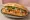 Bánh Mì Đậu Hũ Chiên: an illustration of tofu, đồ chua, cilantro, cucumber and more on bánh mì baguette.