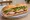 Bánh Mì Số 1: an illustration of pork, chả lụa, pâté, mayonnaise and more on bánh mì baguette.