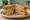 Sunshine Salmon Patty at Barney's Gourmet Hamburgers (Shattuck): an illustration of the sandwich.