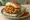 Bhajji Pav: an illustration of onion, potato, pepper and chutney on bread.