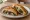 Börek: an illustration of beef, spinach, cheese and onion.
