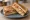 Cheese Hot Dog Toast: an illustration of mozzarella and ketchup on shokupan.