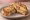 Croque-Tartiflette: an illustration of potato, onion and béchamel on white bread.