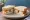 Fish Finger and Tartare Sauce: an illustration of fish, tartar sauce and butter on white bread.