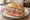 Gehacktes Brötchen: an illustration of pork, onion and pepper on bread.