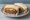 Hamburg Sando with Cheese (チーズハンバーグサンド): an illustration of beef, pork, cheese and onion on shokupan.