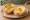 Honigbrötchen: an illustration of butter and honey on kaiser roll.
