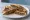 Kafta Arayes (كفتة عرايس): an illustration of beef, lamb, onion and parsley on pita.