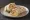 Laffa with Hummus (לאפה עם חומוס): an illustration of hummus and olive oil.