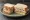 Roast Pork and Apple Sauce: an illustration of pork and butter on white bread.