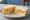 Salt and Vinegar Crisp Sandwich: an illustration of butter and vinegar on white bread.