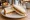 Sandwich à la Mirabelle: an illustration of butter on white bread.