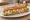 Sandwich aux Crevettes: an illustration of shrimp, mayonnaise, lettuce and lemon on baguette.