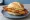 Schweineschnitzel Brötchen: an illustration of pork, olive oil and mustard on kaiser roll.